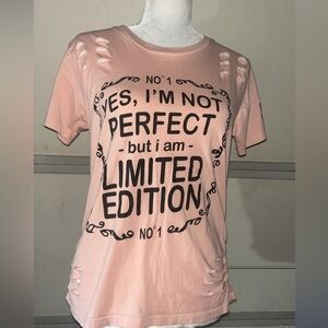 On Fire Light Pink Graphic Tee